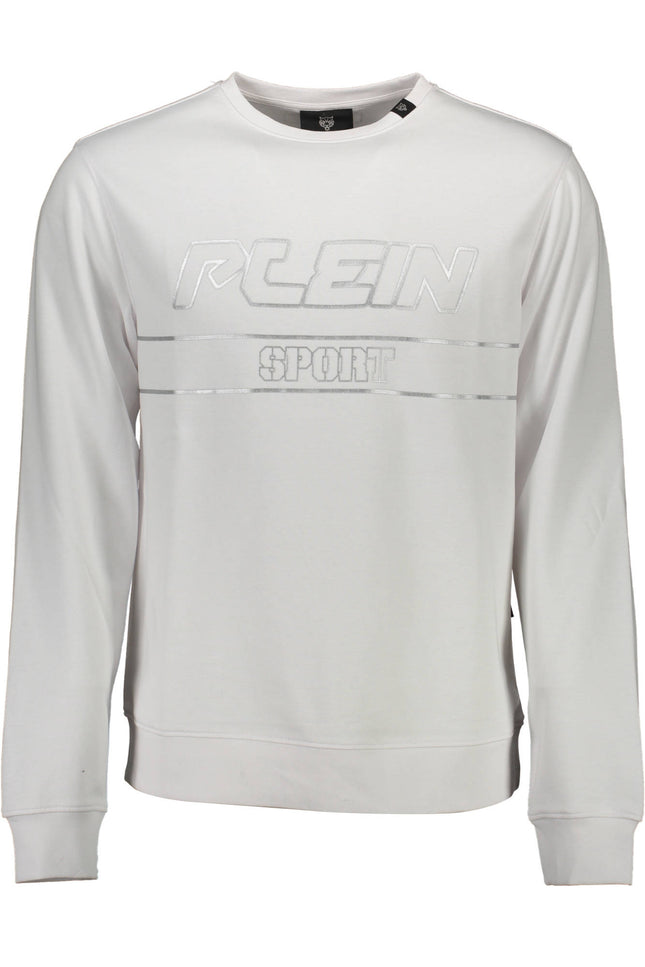 Plein Sport Sweatshirt Without Zip Man White-PLEIN SPORT-Urbanheer