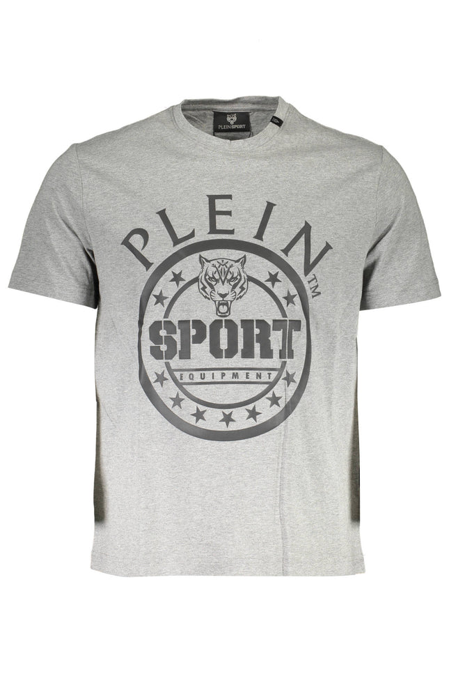 Plein Sport Men'S Short Sleeve T-Shirt Gray-T-Shirt-PLEIN SPORT-Urbanheer