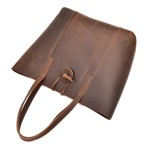 The Taavi Tote | Handcrafted Leather Tote Bag-STEEL HORSE LEATHER-Urbanheer