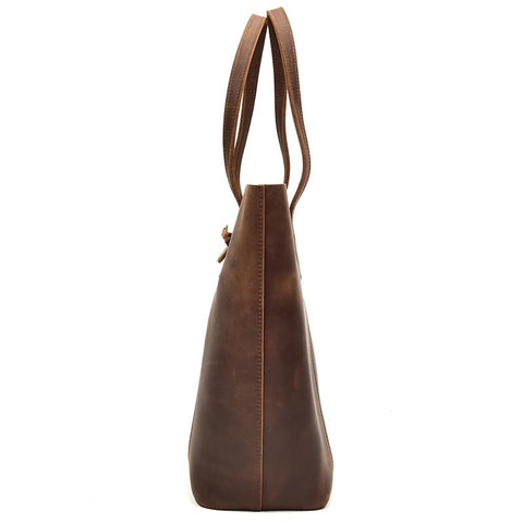 The Taavi Tote | Handcrafted Leather Tote Bag-STEEL HORSE LEATHER-Urbanheer
