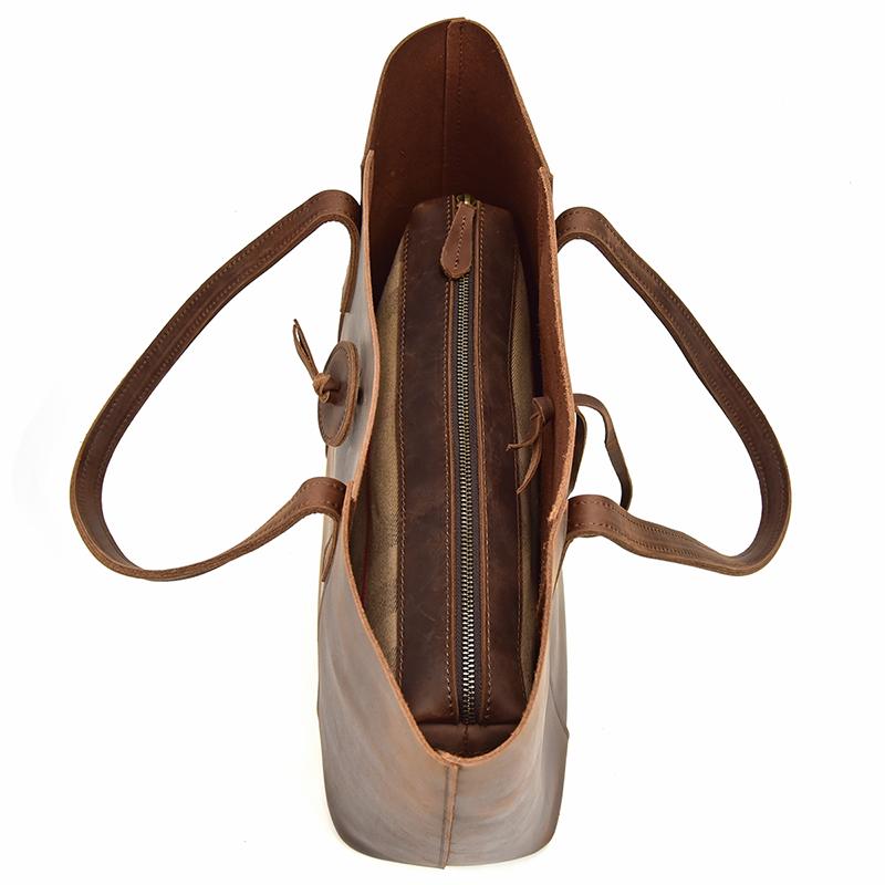 The Taavi Tote | Handcrafted Leather Tote Bag-STEEL HORSE LEATHER-Urbanheer