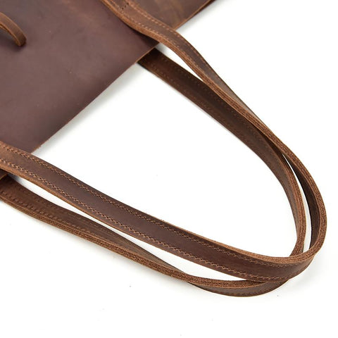 The Taavi Tote | Handcrafted Leather Tote Bag-STEEL HORSE LEATHER-Urbanheer