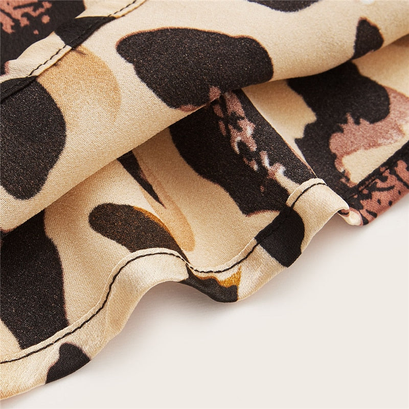 Multicolor Surplice Wrap Satin Leopard Deep-UHXV-Multi-XS-Urbanheer