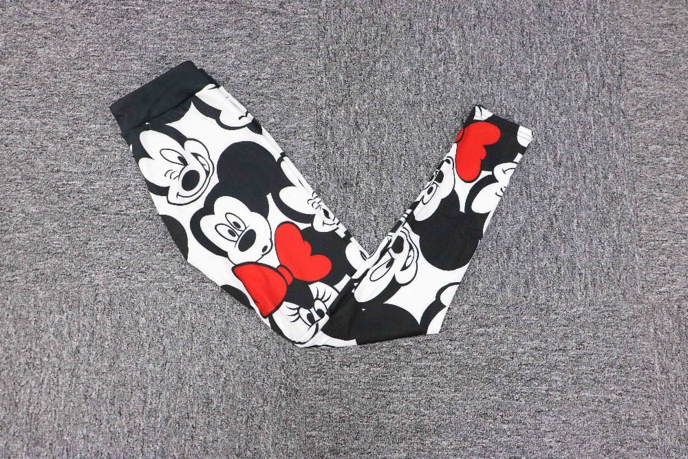 Active Women Minnie Mickey Yoga Gym-Clothing - Women-UHXA-1-L-Urbanheer
