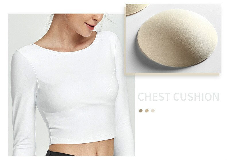 Mesh Patchwork Padded Sport Crop Top-UHXC-White-L-Urbanheer