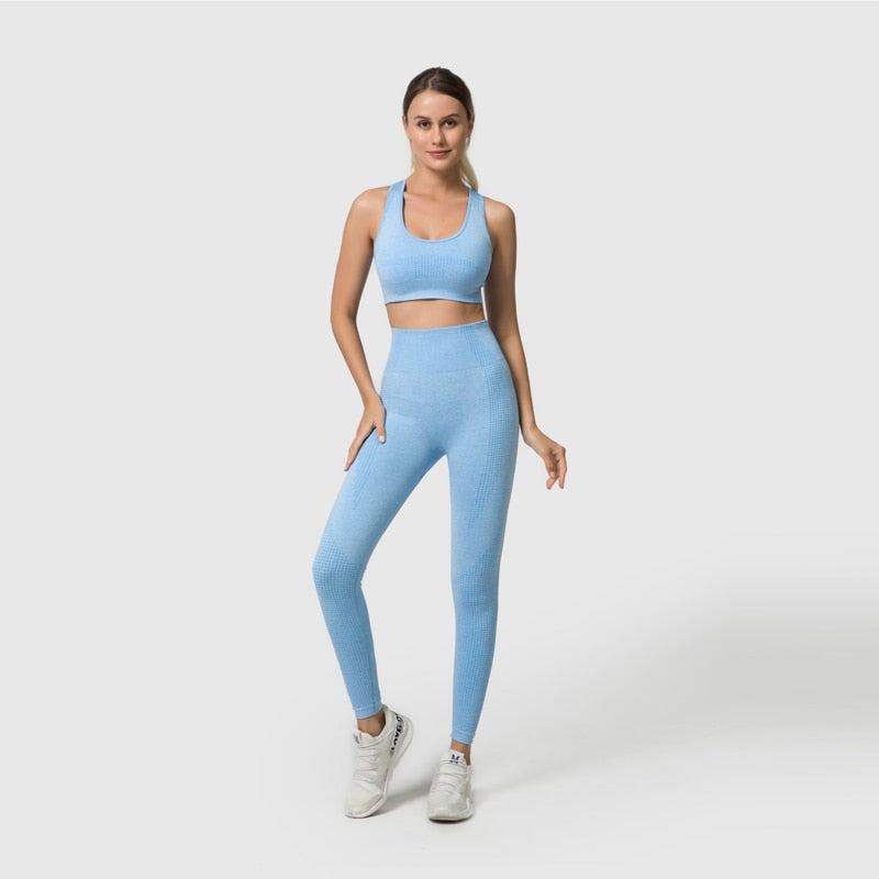 Active Crop Top & Leggings Suit-UHXC-PantsBlue-M-Urbanheer