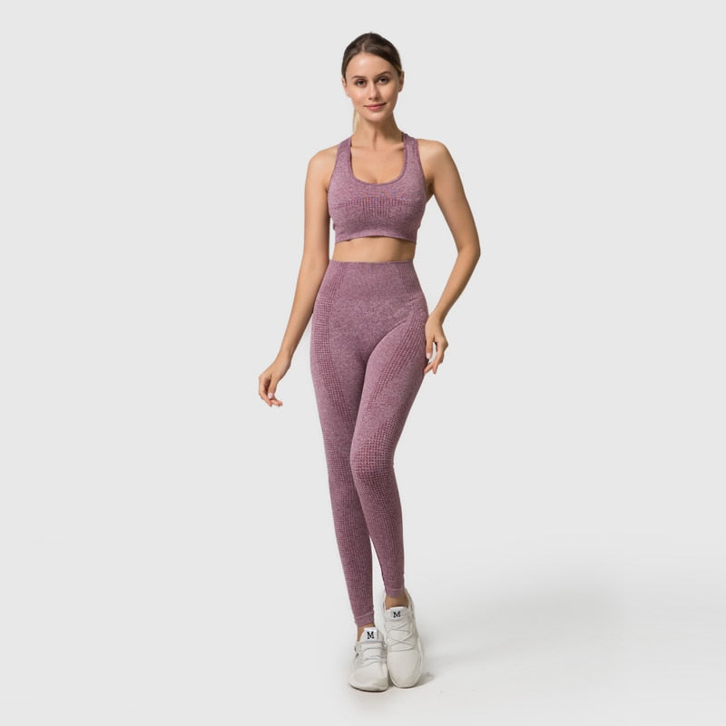 Active Crop Top & Leggings Suit-UHXC-PantsBlue-M-Urbanheer