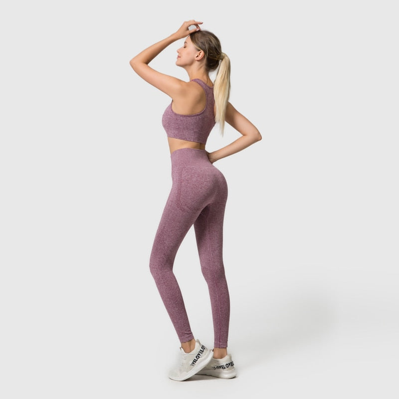 Active Crop Top & Leggings Suit-UHXC-PantsBlue-M-Urbanheer