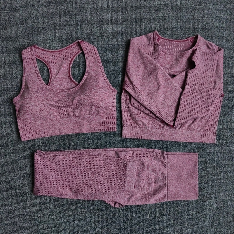 Active Crop Top & Leggings Suit-UHXC-PantsBlue-M-Urbanheer