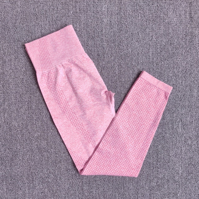 Active Crop Top & Leggings Suit-UHXC-PantsPink-M-Urbanheer