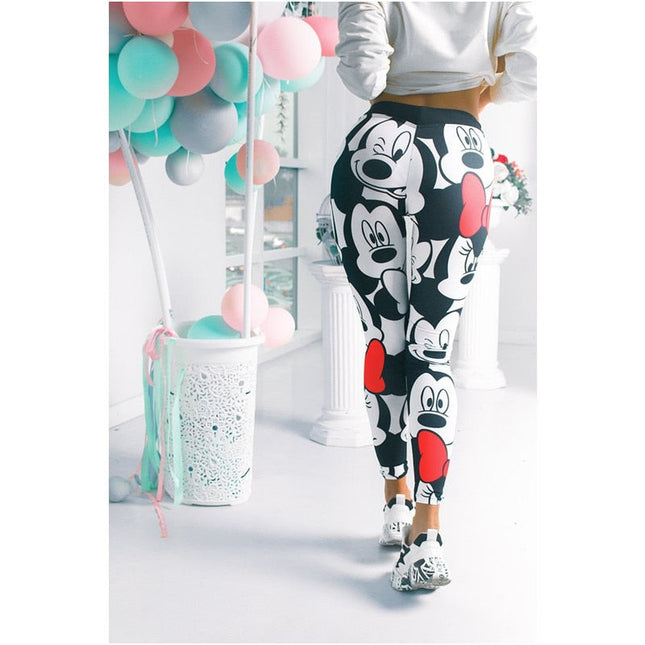 Active Women Minnie Mickey Yoga Gym-Clothing - Women-UHXA-Urbanheer