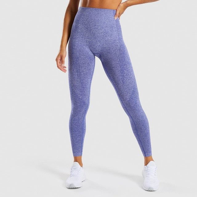 Seamless Active Wear Suit - Top & Leggings-UHXC-Blue Legging-S-United States-Urbanheer