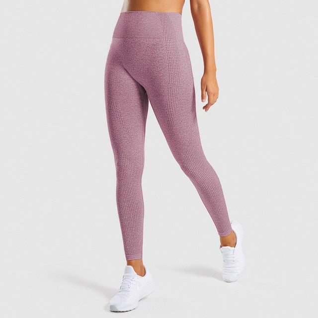 Seamless Active Wear Suit - Top & Leggings-UHXC-Wine Legging-L-United States-Urbanheer