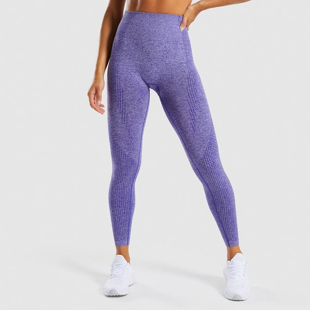 Seamless Active Wear Suit - Top & Leggings-UHXC-Purple Legging-L-United States-Urbanheer