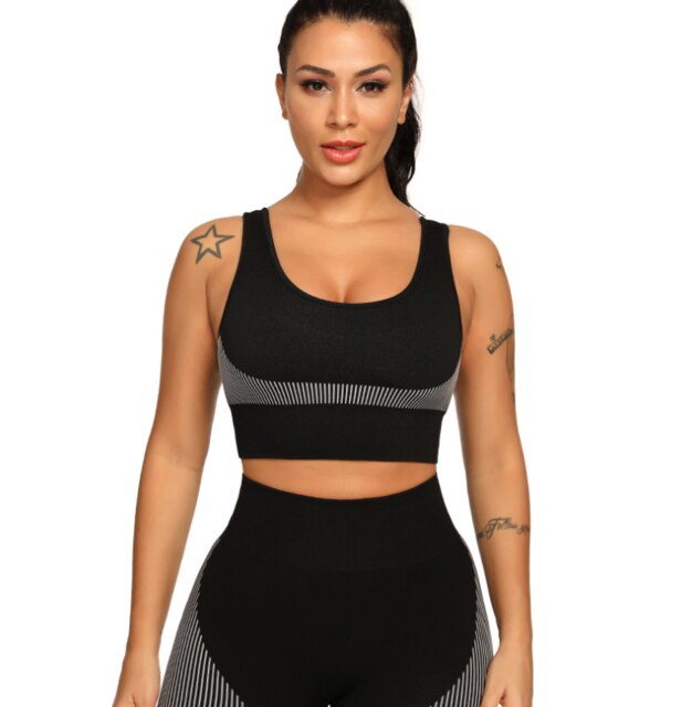 Seamless Yoga Tank Top-UHXC-black bra-M-United States-Urbanheer