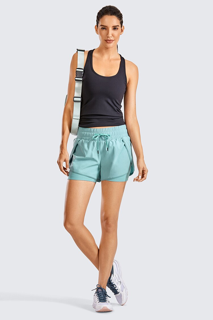 Women Workout Running Shorts-UHXA-Light grayish blue04-US00-Urbanheer