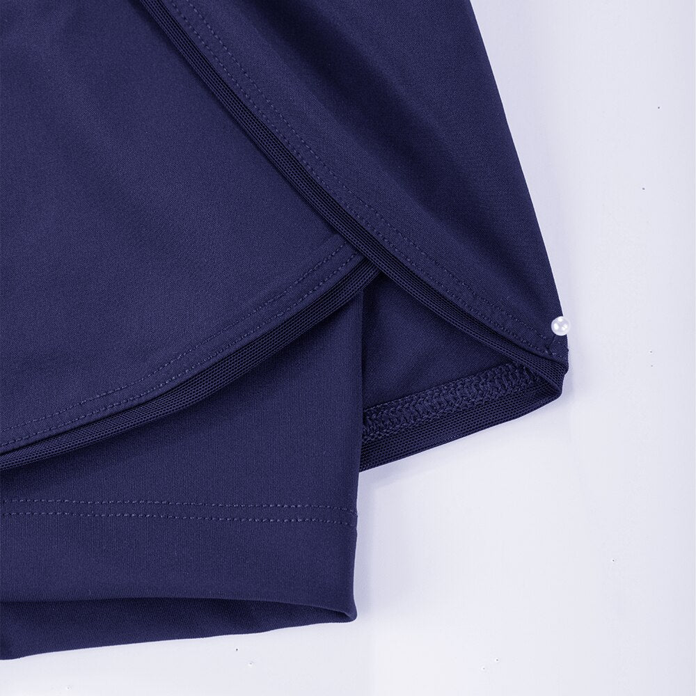 Women Workout Running Shorts-UHXA-Light grayish blue04-US00-Urbanheer