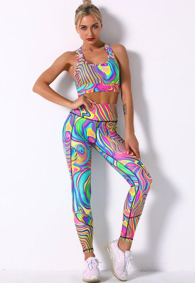 Seamless Yoga Suit - Crop Top & Leggings-UHXC-6259 set-L-United States-Urbanheer