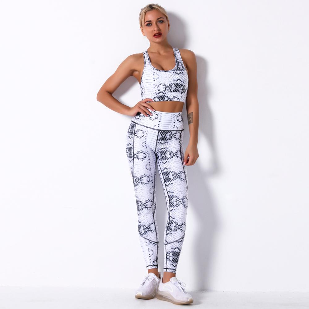 Seamless Yoga Suit - Crop Top & Leggings-UHXC-6253 snakeskin set-S-United States-Urbanheer