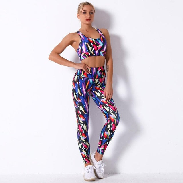 Seamless Yoga Suit - Crop Top & Leggings-UHXC-6258 set-L-United States-Urbanheer