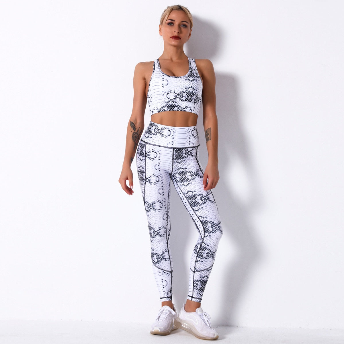 Seamless Yoga Suit - Crop Top & Leggings-UHXC-6259 set-L-United States-Urbanheer