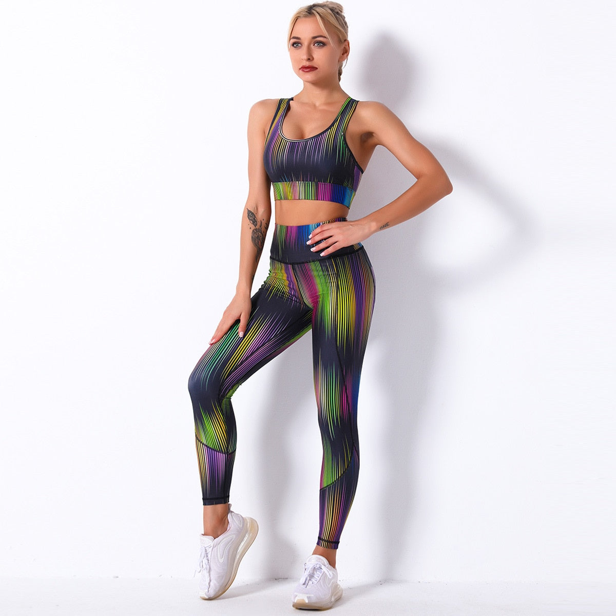 Seamless Yoga Suit - Crop Top & Leggings-UHXC-6259 set-L-United States-Urbanheer