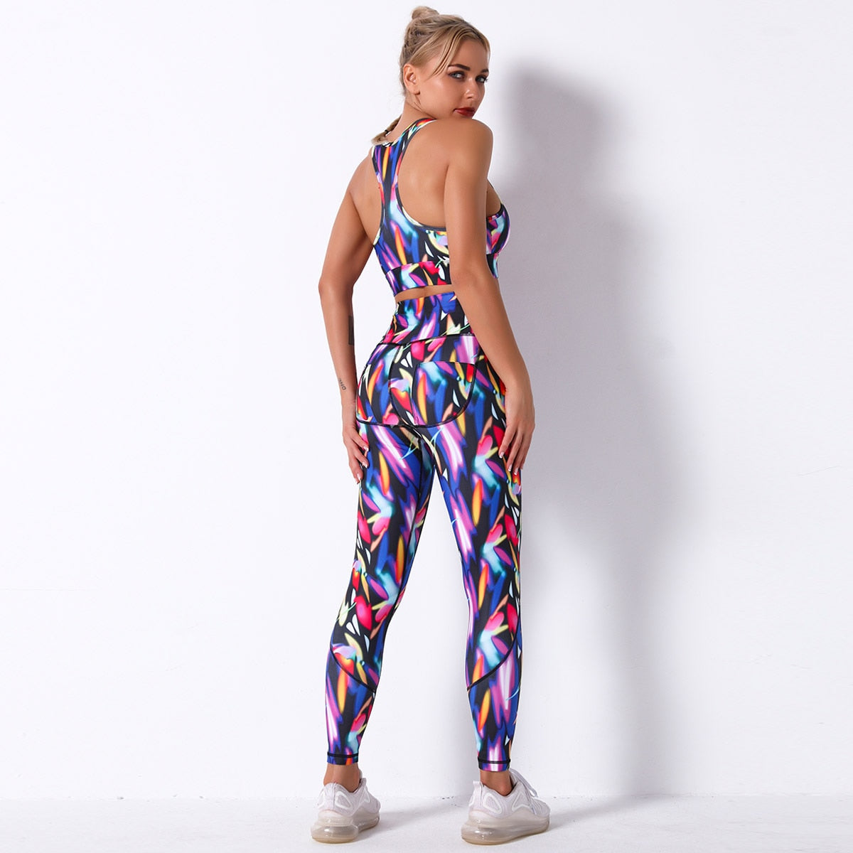 Seamless Yoga Suit - Crop Top & Leggings-UHXC-6259 set-L-United States-Urbanheer