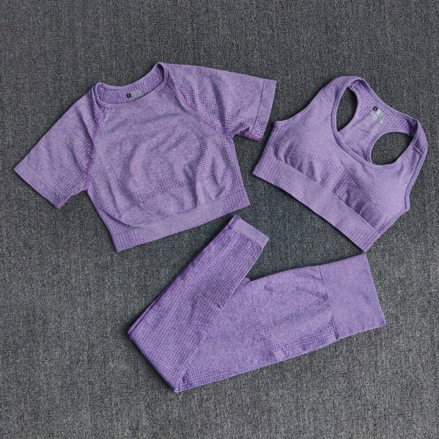 3Pcs Seamless Yoga Workout Set-UHXC-Purple-S-Urbanheer
