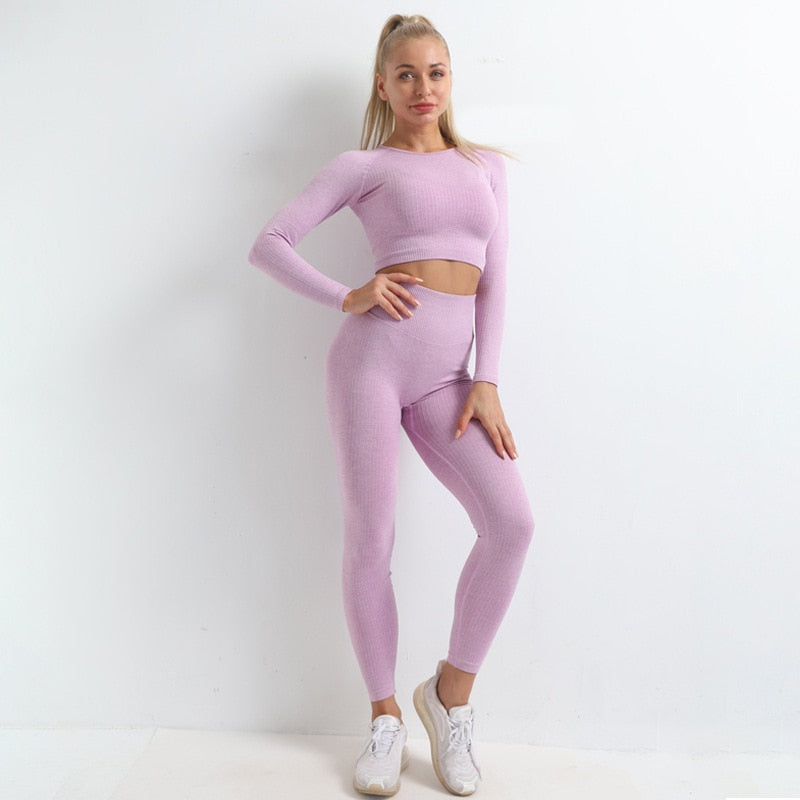 Autumn Seamless Yoga Set High Strech-UHXC-purple-S-United States-Urbanheer
