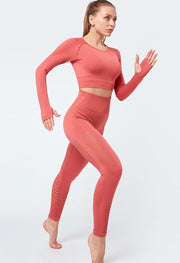 Active Crop Top & Leggings Suit-UHXC-blue pants-S-United States-Urbanheer