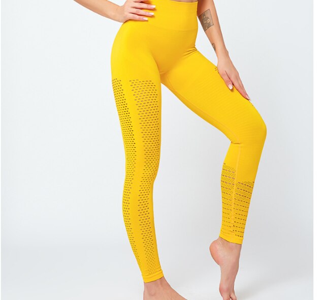 Active Crop Top & Leggings Suit-UHXC-yellow pants-S-United States-Urbanheer