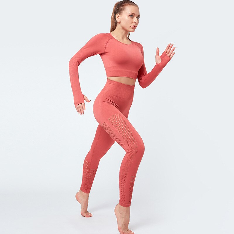 Active Crop Top & Leggings Suit-UHXC-blue pants-S-United States-Urbanheer