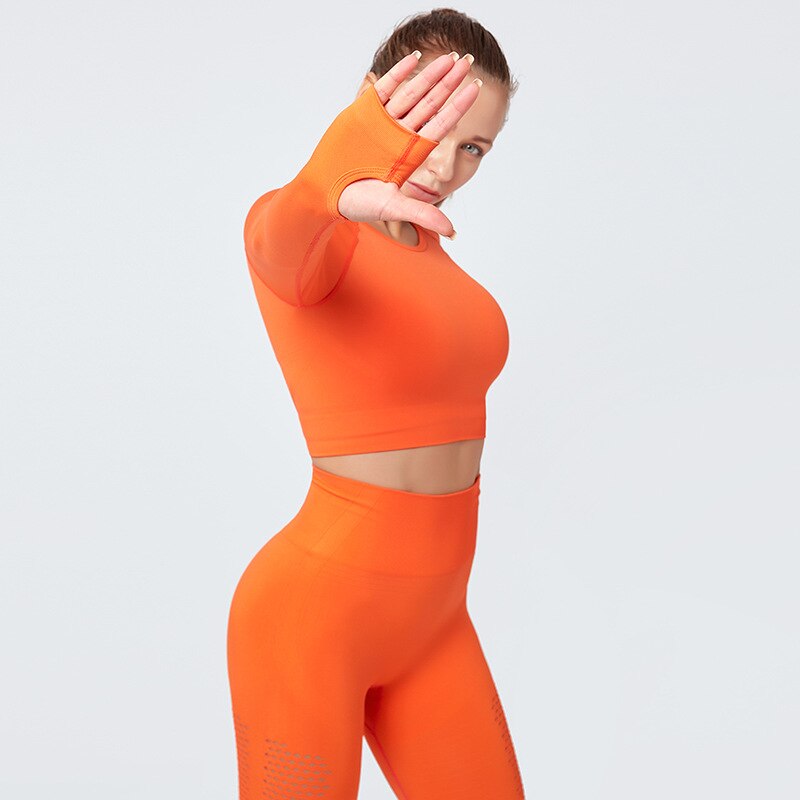Active Crop Top & Leggings Suit-UHXC-blue pants-S-United States-Urbanheer