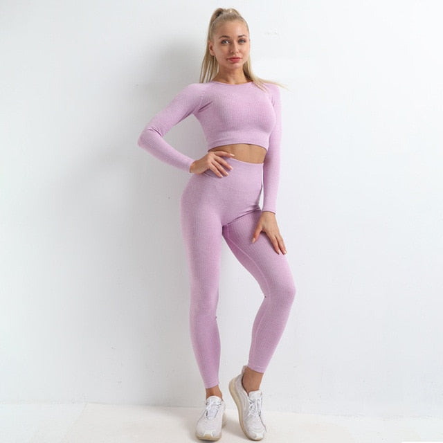 Active Crop Top & Leggings Suit-UHXC-purple-L-United States-Urbanheer