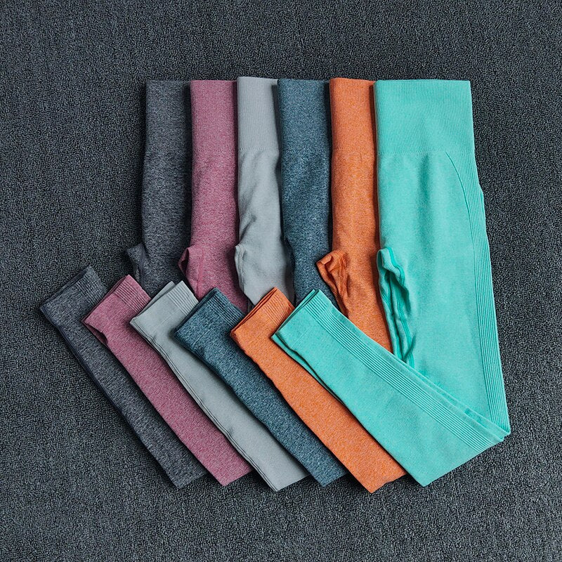 Active Crop Top & Leggings Suit-UHXC-yellow set-M-United States-Urbanheer