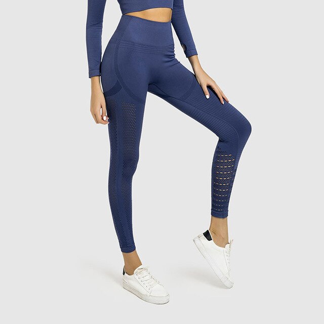 Active Crop Top & Leggings Suit-UHXC-blue pants-L-United States-Urbanheer