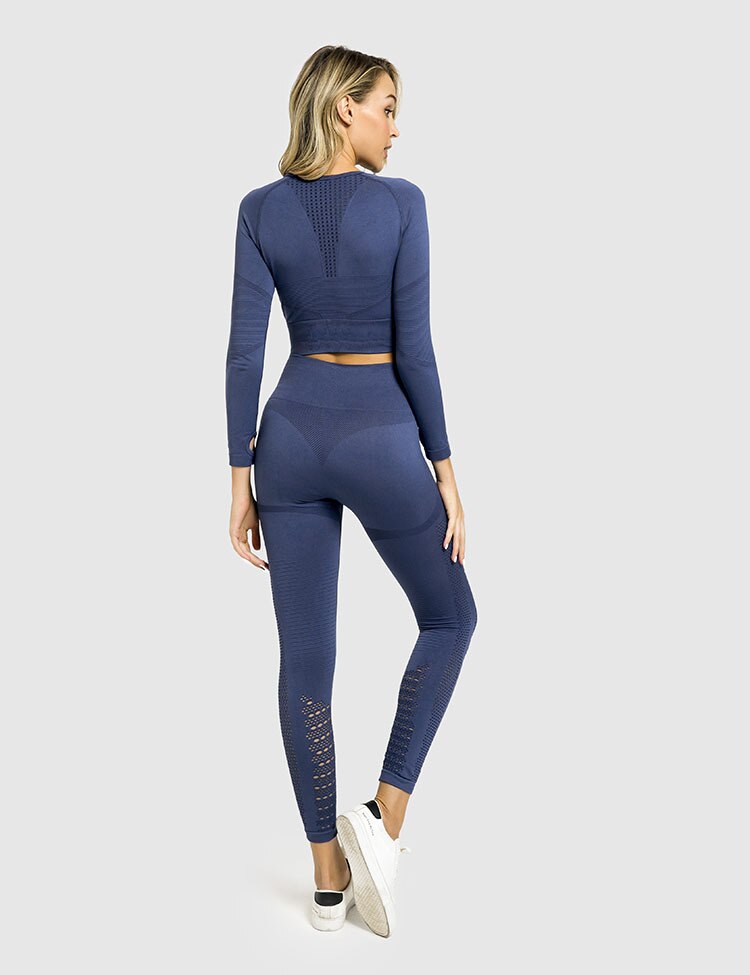 Active Crop Top & Leggings Suit-UHXC-blue shirt-M-United States-Urbanheer