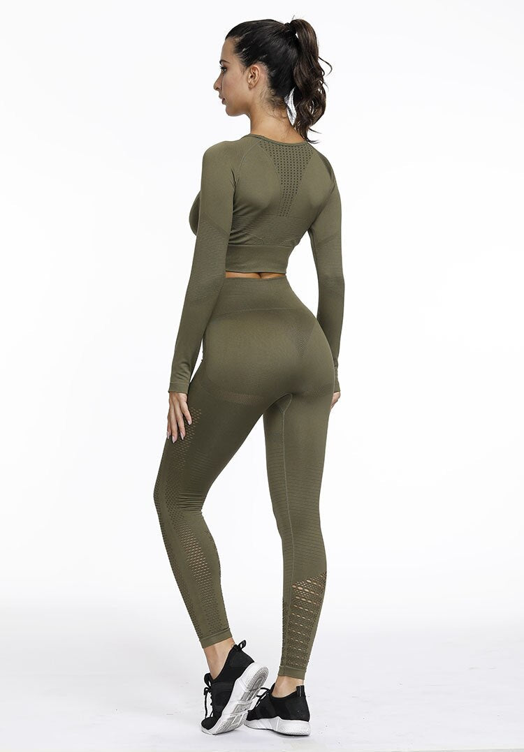 Active Crop Top & Leggings Suit-UHXC-blue shirt-M-United States-Urbanheer