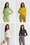 Autumn Seamless Solid Yoga Hoodies Long Shirt Jacket Long Sleeve Zipper Sportswear Hooded Top Gym Fitness Workout Sports Tees-UHXC-green-XL-United States-Urbanheer