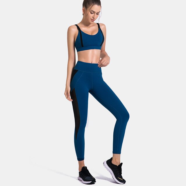 Active Crop Top & Leggings Suit-UHXC-blue set-L-United States-Urbanheer