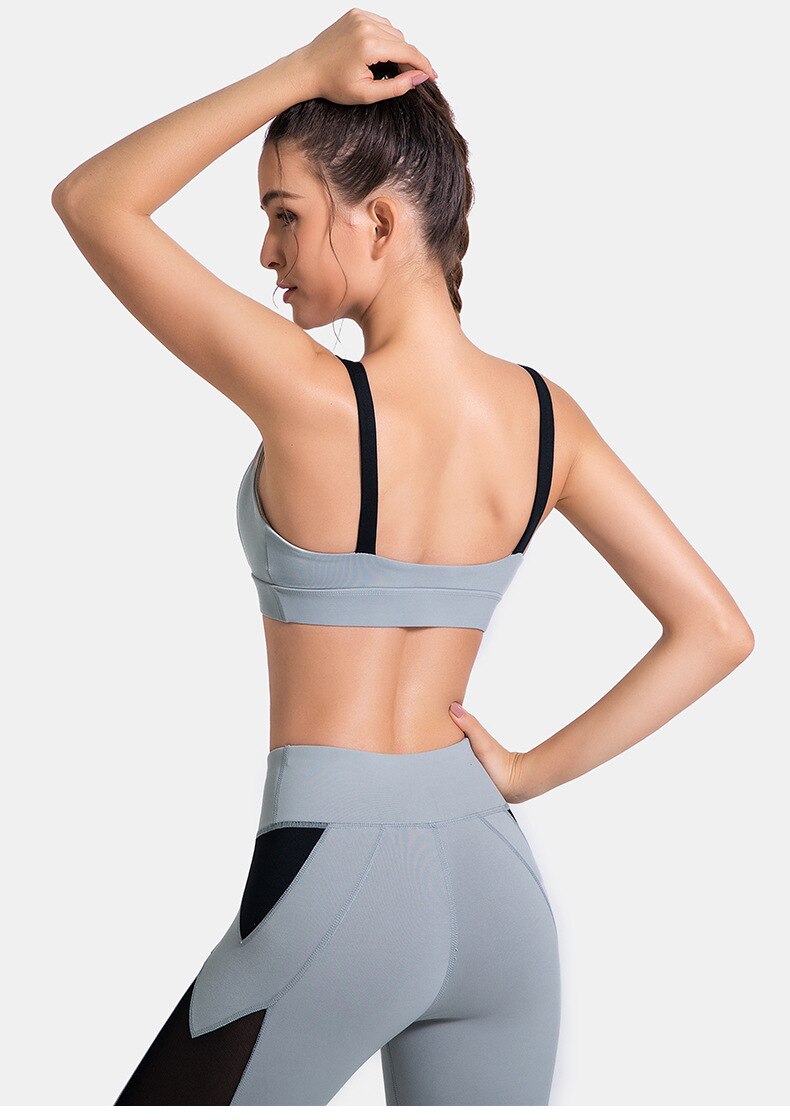 Active Crop Top & Leggings Suit-UHXC-gray set-L-United States-Urbanheer