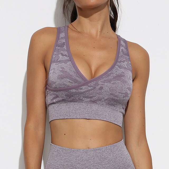 Breathable Athletic Crop Top With Padded Closure-UHXA-Purple-M-United States-Urbanheer