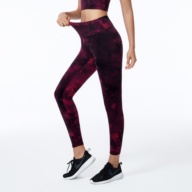 Tie Dye Squat Proof Workout Fitness Leggings Yoga Pants Women No Camel –  Urbanheer