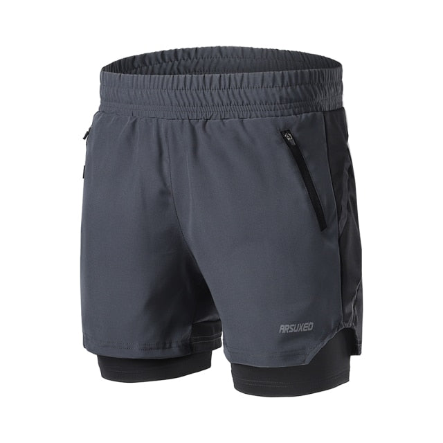 Running Shorts 2 In 1 Quick Dry-UHXA-black-XXL-Urbanheer