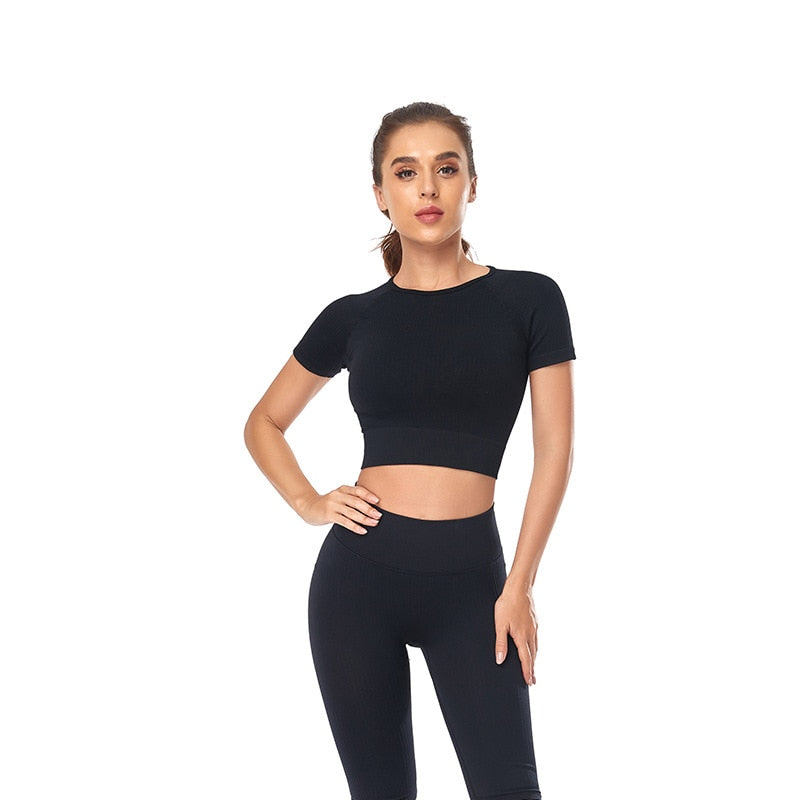 Seamless Active Wear Suit - Top & Leggings-UHXC-Purple-L(63-75KG)-Urbanheer