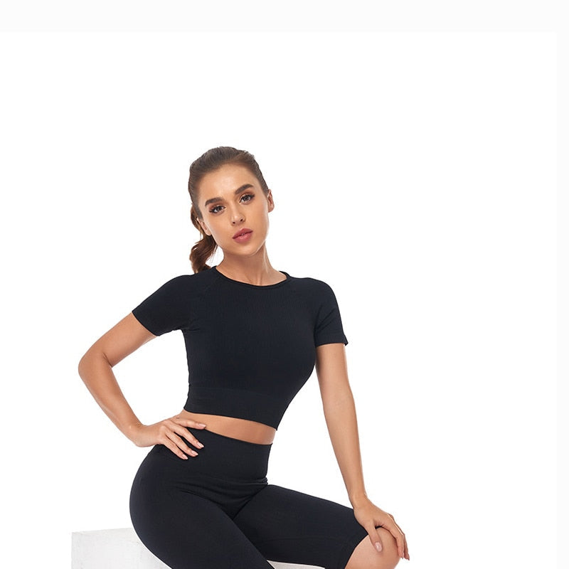 Seamless Active Wear Suit - Top & Leggings-UHXC-Purple-L(63-75KG)-Urbanheer
