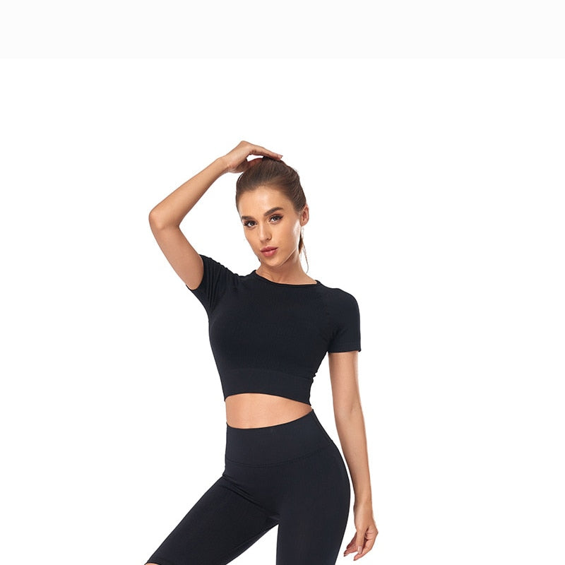 Seamless Active Wear Suit - Top & Leggings-UHXC-Purple-L(63-75KG)-Urbanheer