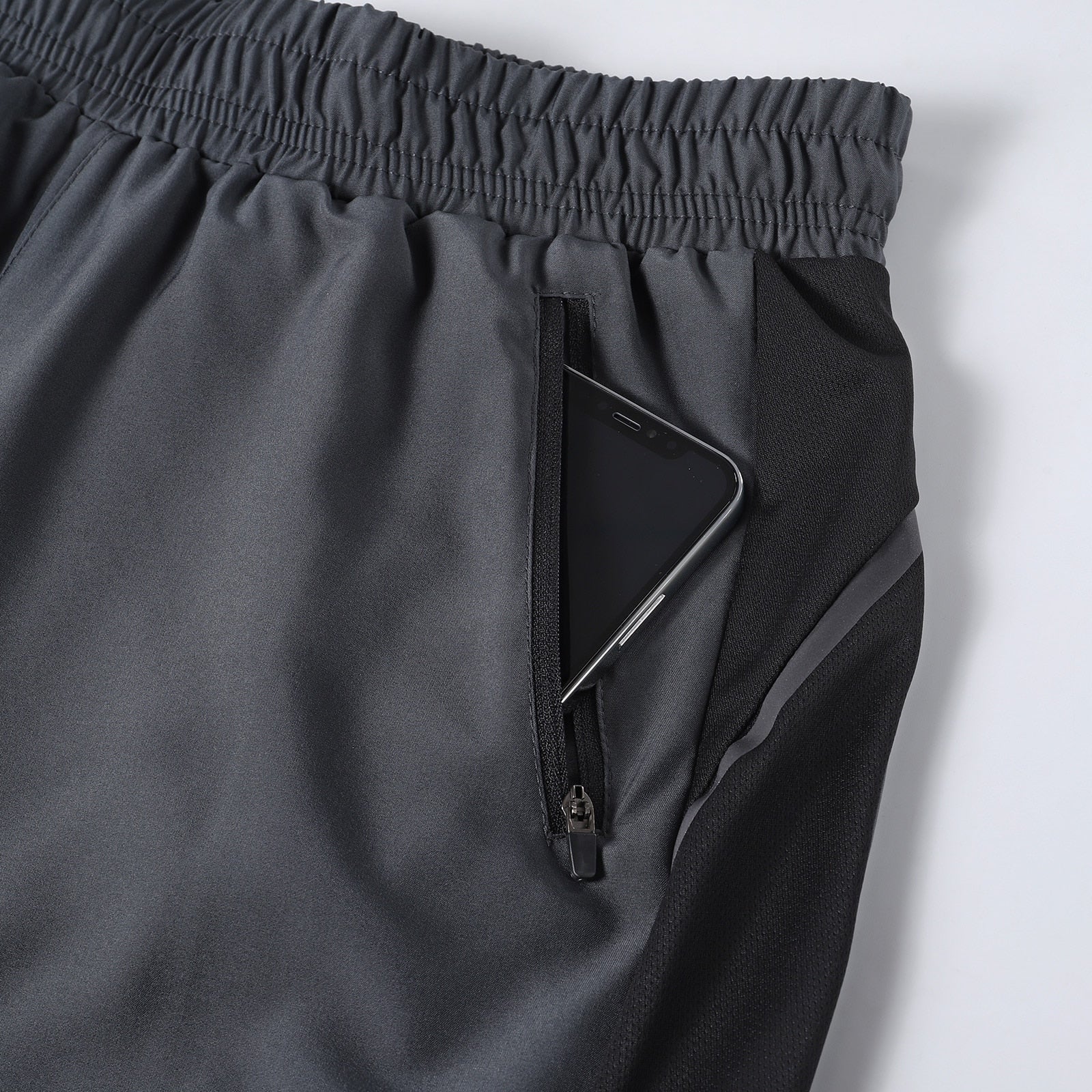 Running Shorts 2 In 1 Quick Dry-UHXA-black-XXL-Urbanheer