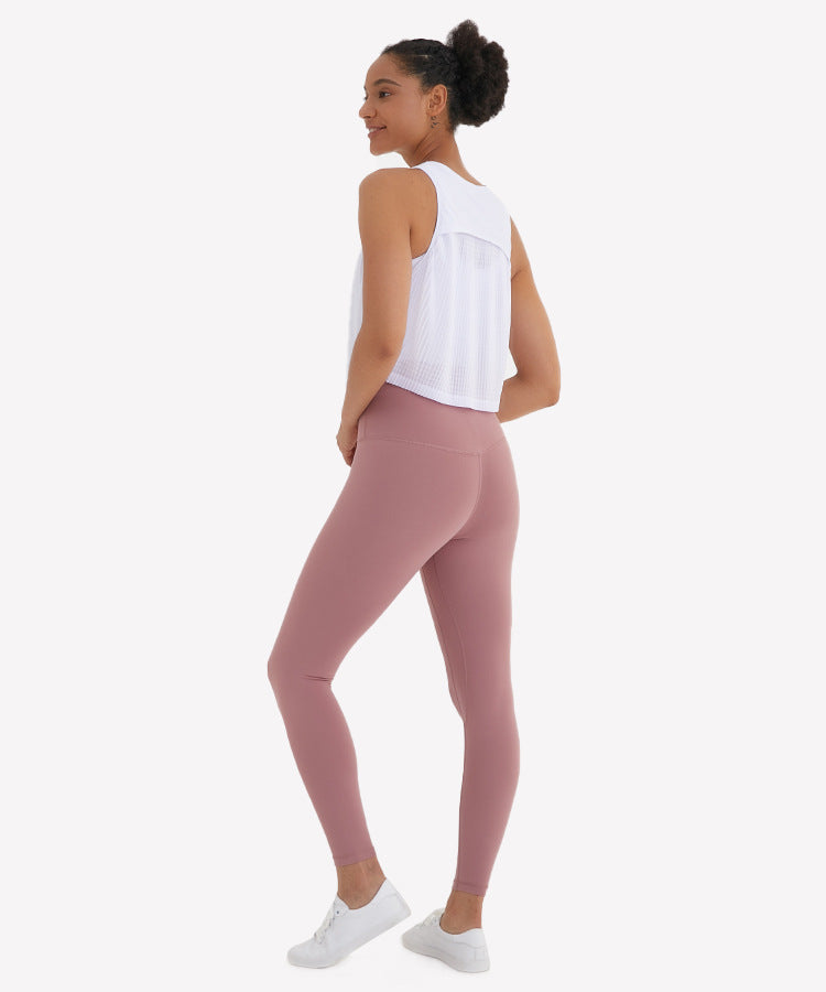 High-Neck Yoga Fitness Tank Tops Vest Women Loose Fit Quick Dry Workout Athletic Crop Top Sleeveless Shirts-UHXV-Black-4-XS-Urbanheer