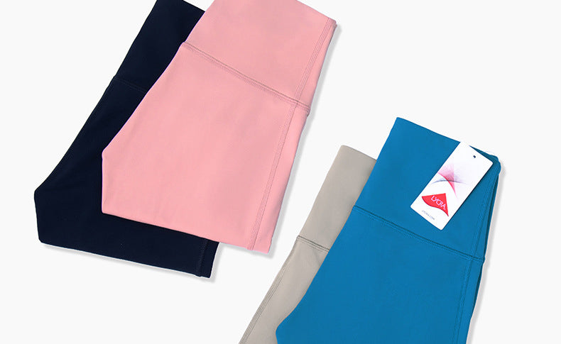 4 Way Stretch Naked Feel Athletic Leggings-Clothing - Women-UHXA-Khaki-10-Urbanheer